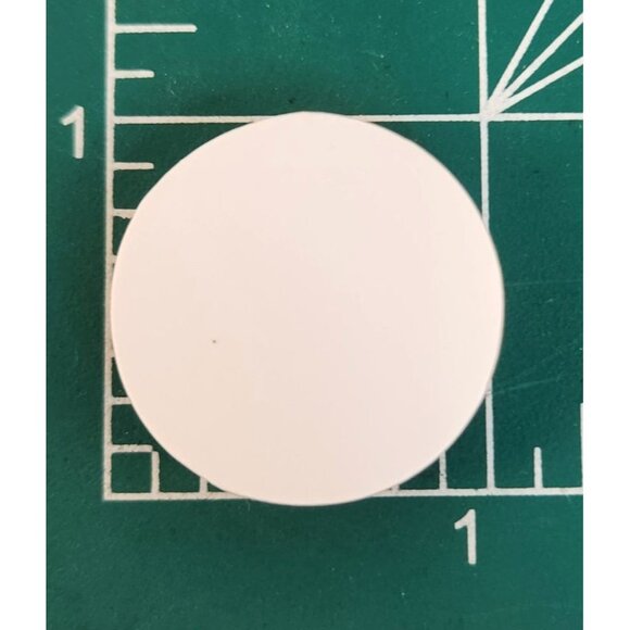 Set of 2 White Horse Glass Cabochons 1 Inch Round, Floral Dome Craft Supply for - Picture 5 of 6